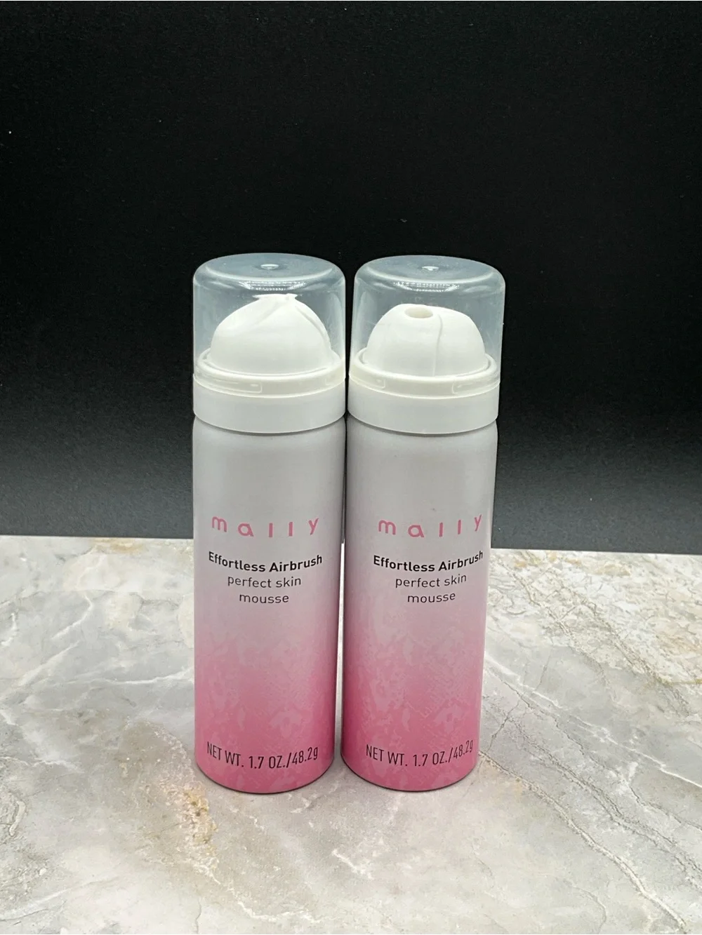 2 Mally Beauty Effortless Airbrush Perfect Skin Mousse -fair new